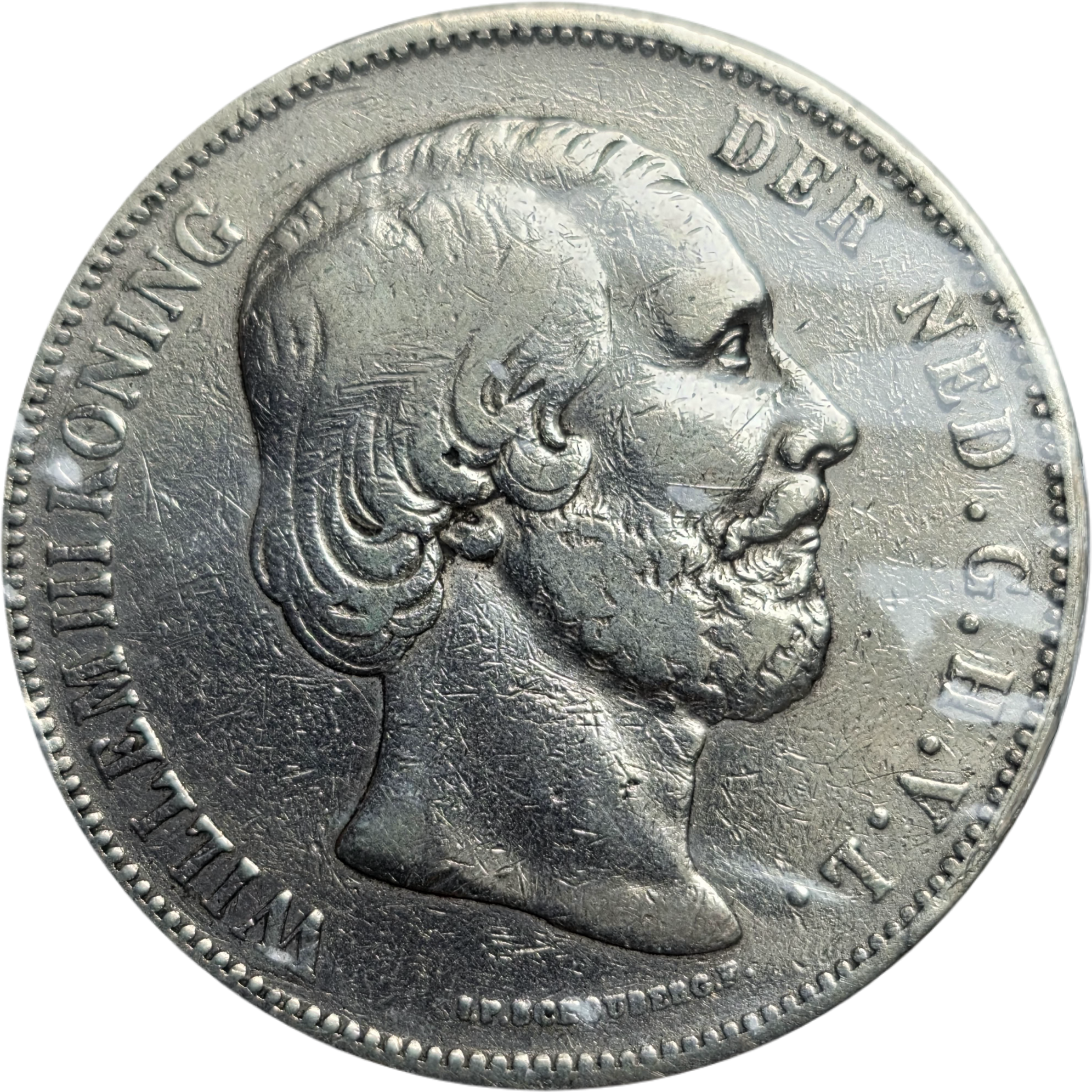 Rijksdaalder 2½ gulden 1867-1874 Willem 3 Nederland - Afbeelding 2