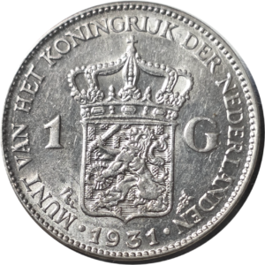 1 gulden Wilhelmina Nederland 1922-1944
