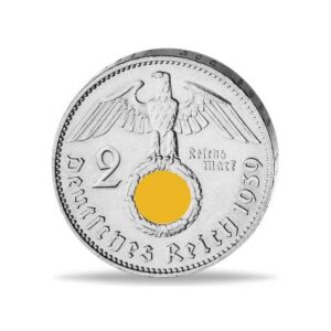 2 mark 1936-1939 Duitsland met Hakenkruis