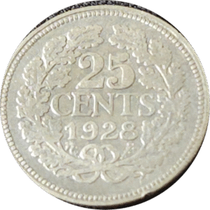 25 cent Wilhelmina Nederland (1926-1944)