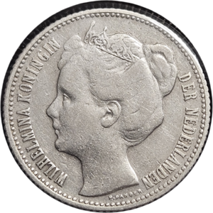 Halve gulden 1908 Nederland Wilhelmina