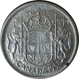 50 cent Canada 1953-1966