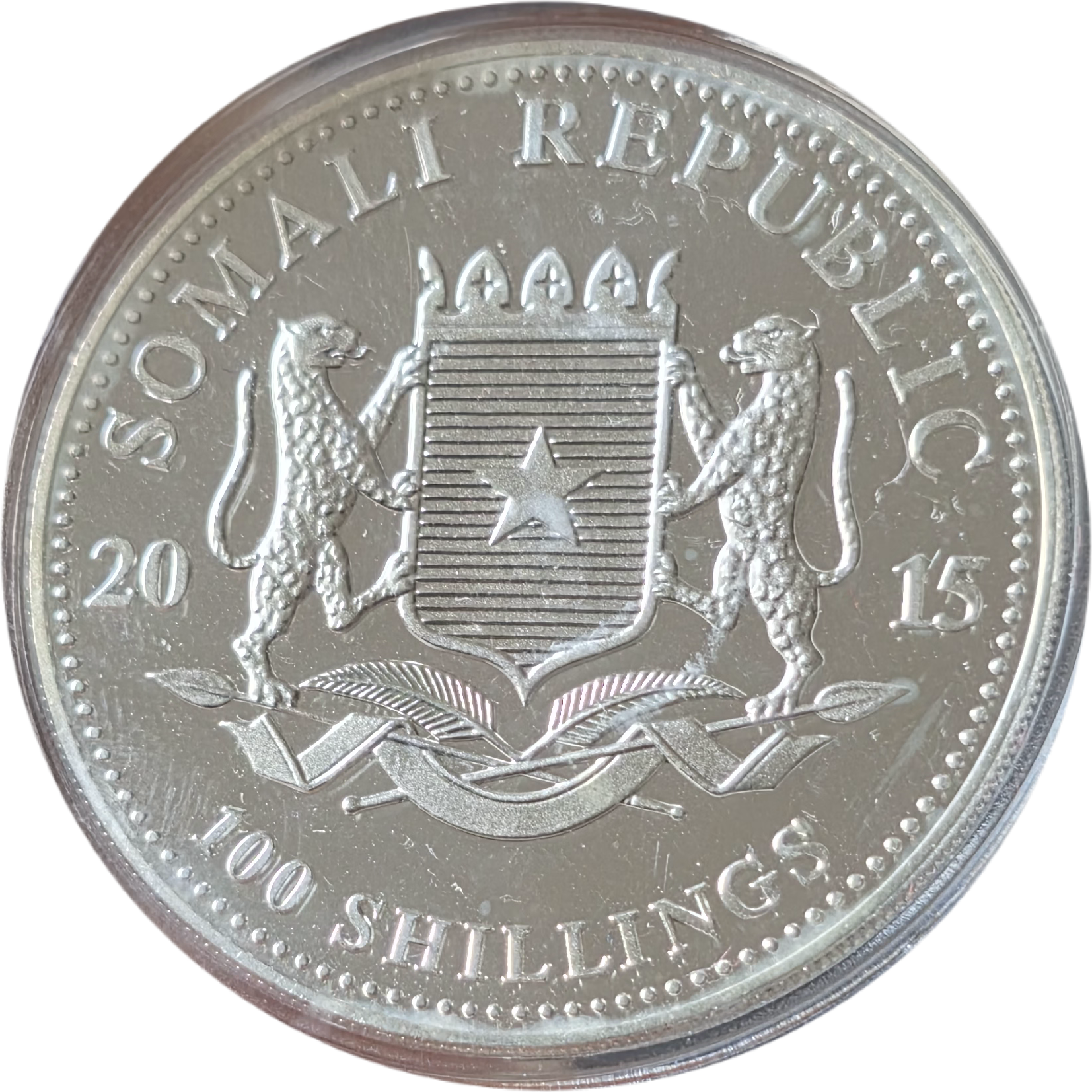 1oz olifant 2015 Somalië - Afbeelding 2